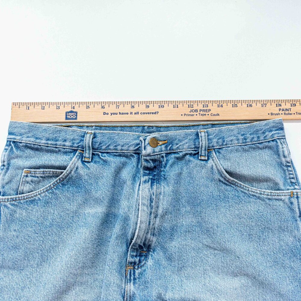 Wrangler Denim Jean Shorts Jorts 36 Y2K Streetwear Skate - Picture 3 of 6